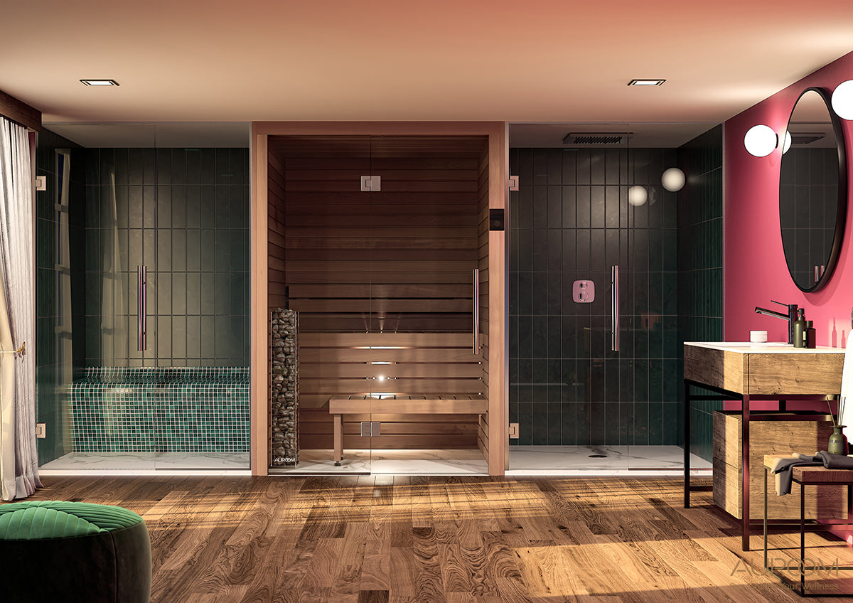 Auroom Cala Glass Cabin Sauna