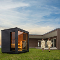 SaunaLife G6 outdoor sauna lifestyle
