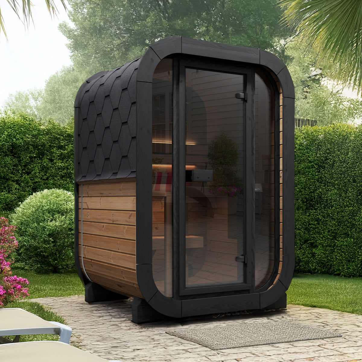 SaunaLife Cube CL3G outdoor sauna