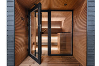Auroom Arti outdoor sauna evening ambiance
