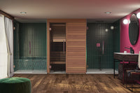 Auroom Cala Wood indoor sauna lifestyle