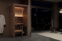 Auroom Cala Mini indoor sauna lifestyle