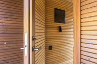 Auroom Natura sauna terrace detail